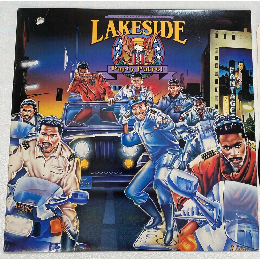 Vintage Lakeside Party Patrol Hip Hop Rap Vinyl Record 1990 Mark Wood CBS Record